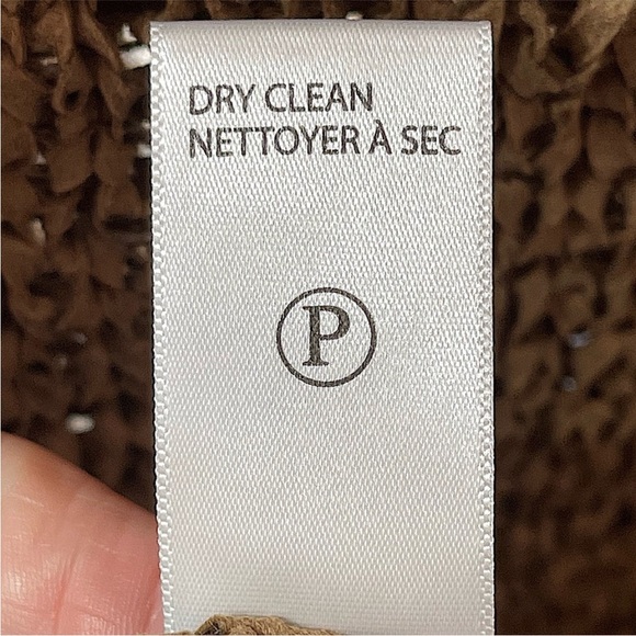 Brochu Walker Cei Sueded Ribbon Crochet Sweater Top Size Medium - Picture 10 of 12